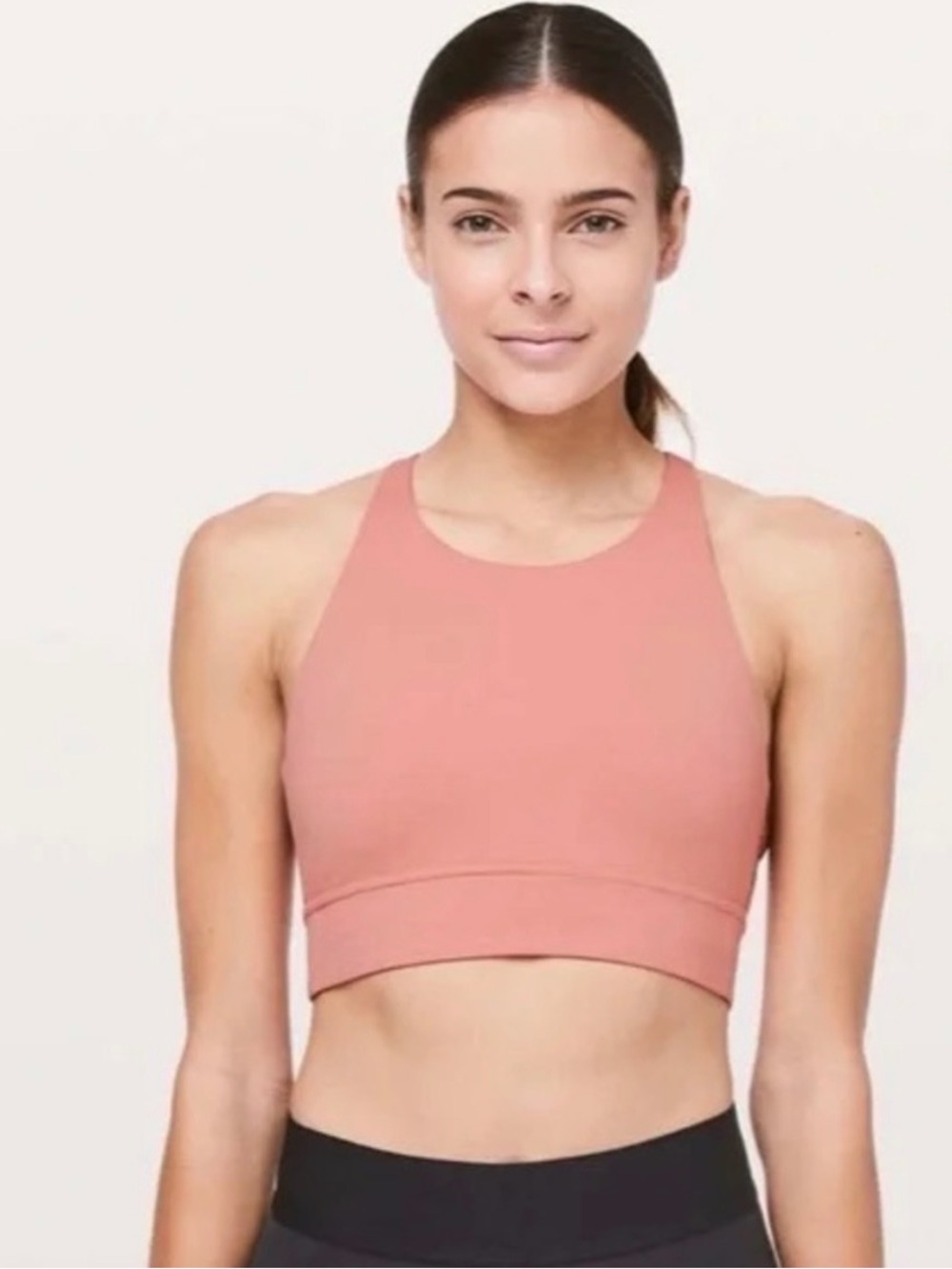 lululemon athletica new without tags! High-Neck Crop Sports Bra - Dusty Rose